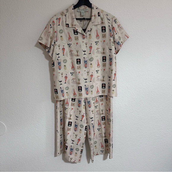 Tori Richard Silk Fun Print Shirt Pant Set 14 - Picture 1 of 16